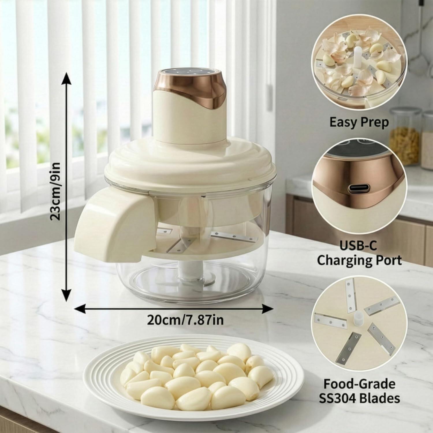 Electric Garlic Prep Assistant