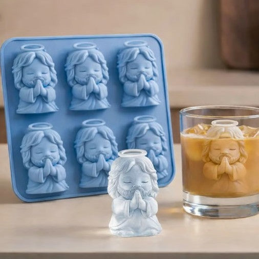 🐮6‐Cavity Mini Highland Cow Ice Cube & Dessert Mold 🧊🍪 Cute 3D Ice for Drinks, Parties & Gifts💕