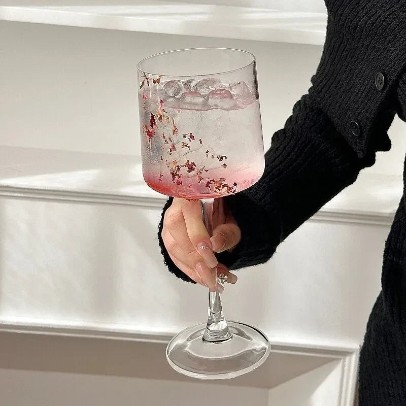 Japanese-style Kimura Naotaka Highball Glass, Cocktail Glass, Champagne Glass, Transparent Glass, Red Wine Glass, for Home Use