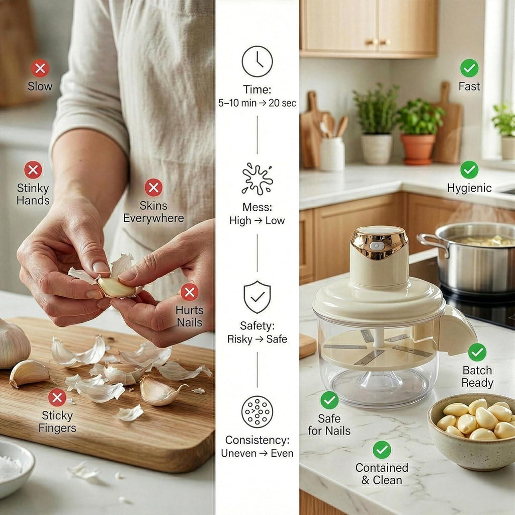 Electric Garlic Prep Assistant
