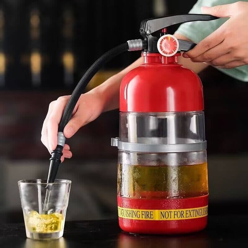 🥳2026 HOT SALE🧯🍻 50% OFF! Fire Extinguisher Beer Tub – 2L capacity, hand‑press dispenser. Unique design, keeps drinks fresh 🏆⚽