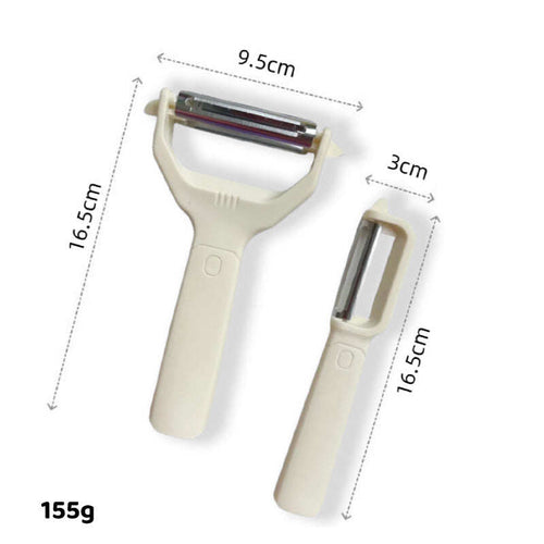 2-in-1 Dual-Head Peeler and Shredder