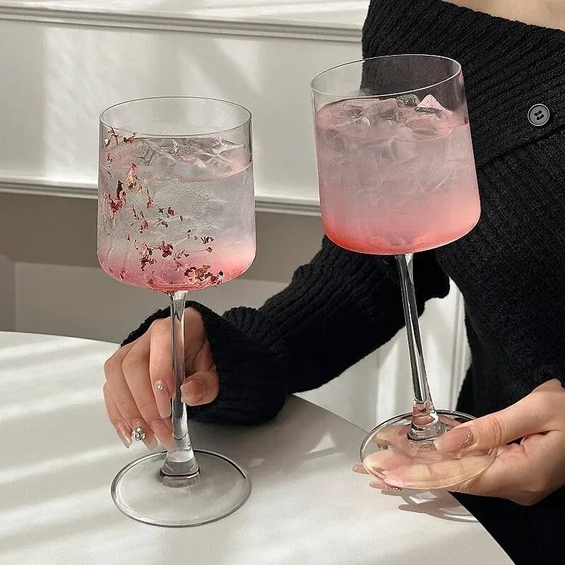 Japanese-style Kimura Naotaka Highball Glass, Cocktail Glass, Champagne Glass, Transparent Glass, Red Wine Glass, for Home Use