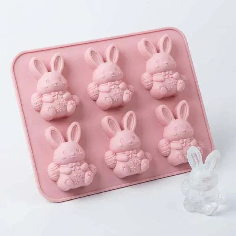 🐮6‐Cavity Mini Highland Cow Ice Cube & Dessert Mold 🧊🍪 Cute 3D Ice for Drinks, Parties & Gifts💕