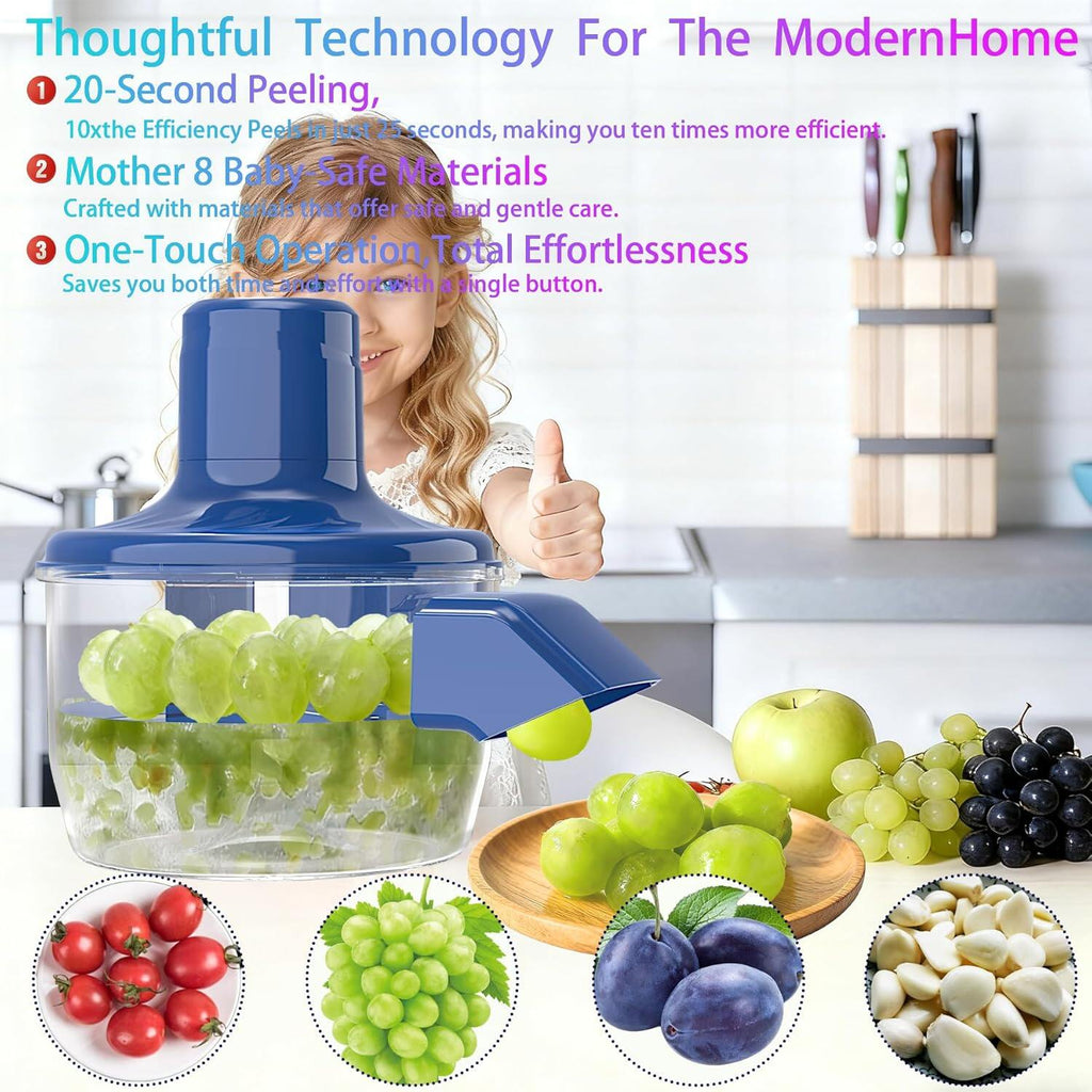 Automatic Grape Peeler Machine,Electric Peeling Skin Remover Tool