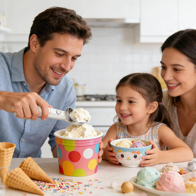 Electric Self-Melting Ice Cream Spoon