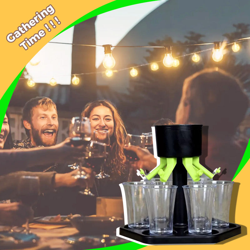 Convenient Hexagonal Wine Dispenser Set