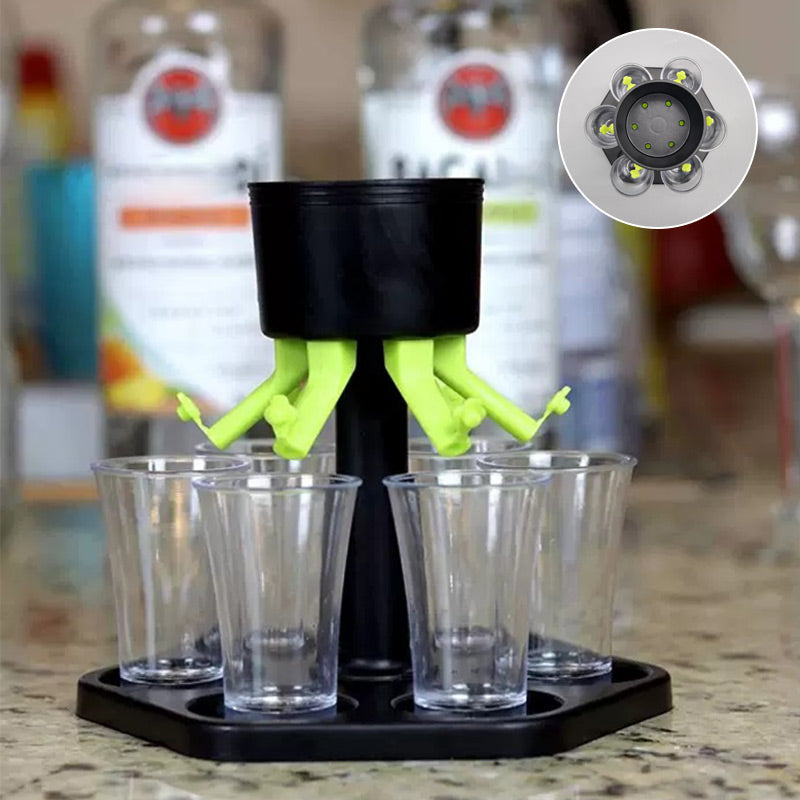 Convenient Hexagonal Wine Dispenser Set