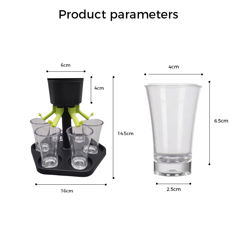 Convenient Hexagonal Wine Dispenser Set